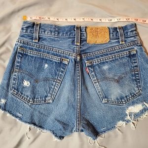 Vintage Levi's denim cut offs